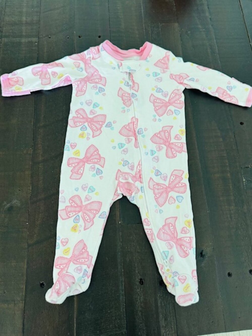 NWOT LoveShackFancy x Roller Rabbit Doily Beaux Infant Zipper Footie 3-6M